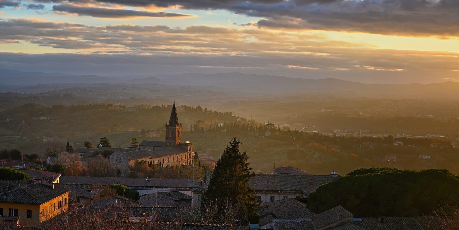 Perugia, Umbria — sunset