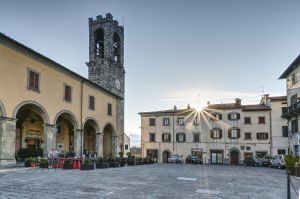 Bibbiena in der Toskana Italien