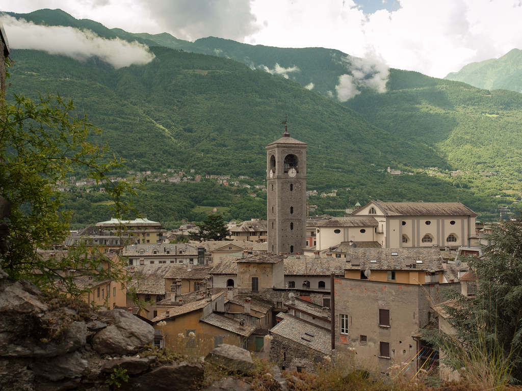 Sondrio in der Lombardei Italien